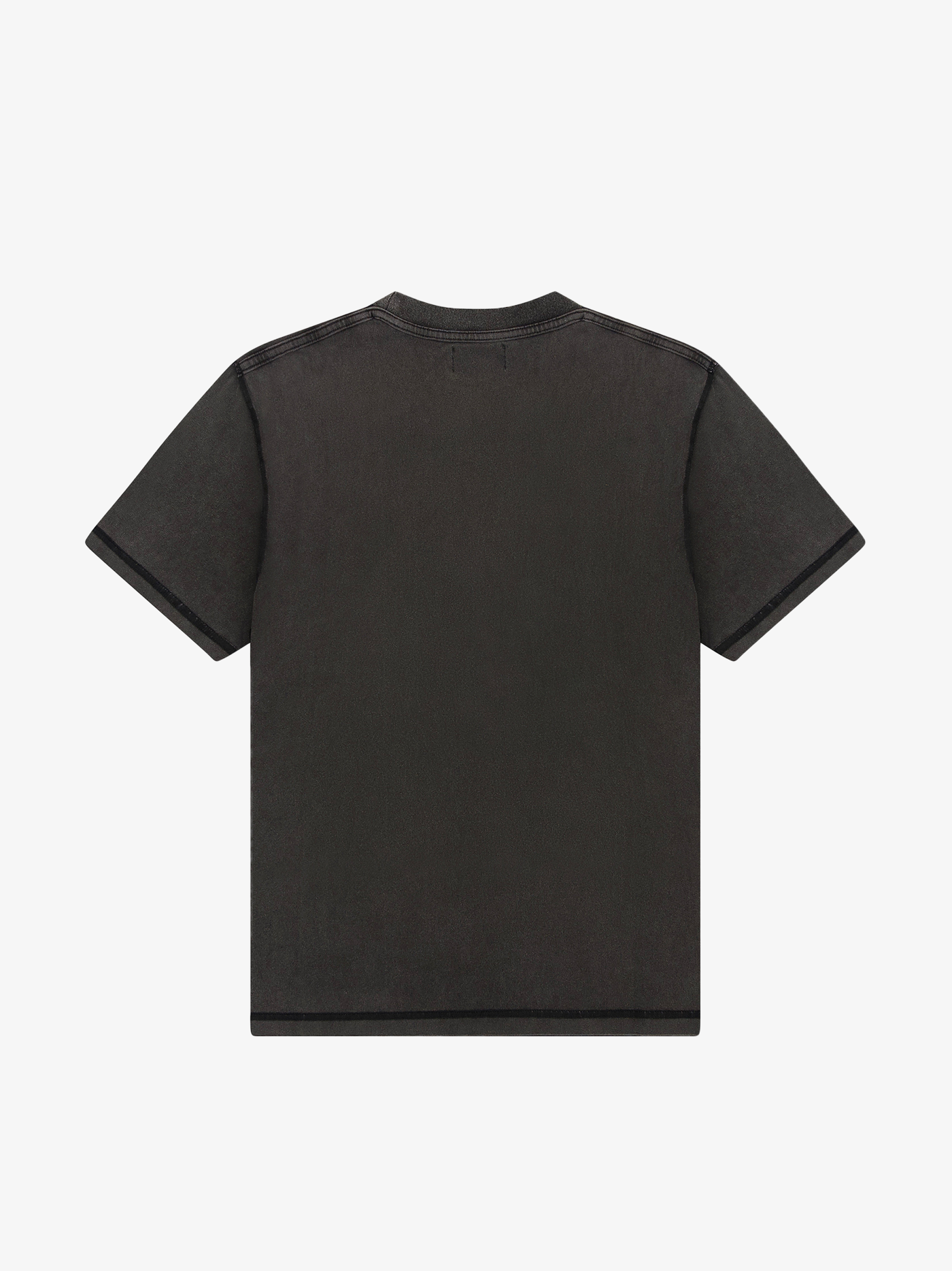 Corner Logo Reversed Boxy Tee (Washed Black)